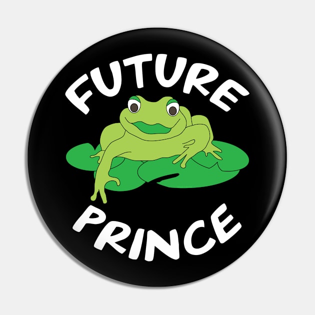 Future Prince White Text Pin by Barthol Graphics