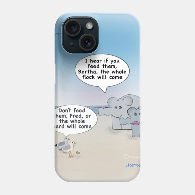 Enormously Funny Cartoons Don’t Feed Them Phone Case by Enormously Funny Cartoons