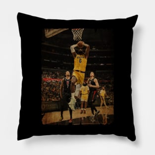 Dunk Lebron James Vintage Pillow