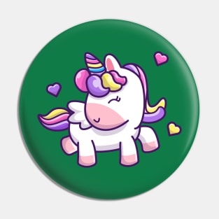 Cute Unicorn Dancing Cartoon Pin