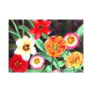 Colorful Spring tulips T-Shirt