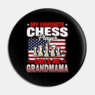 My Chess Player Calls Me Grandmama Grandma Pin