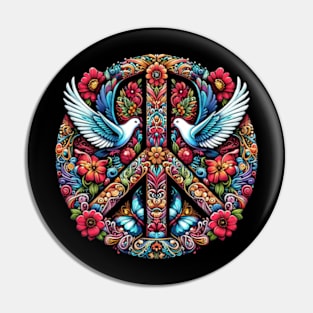 Love and Peace Doves Pin