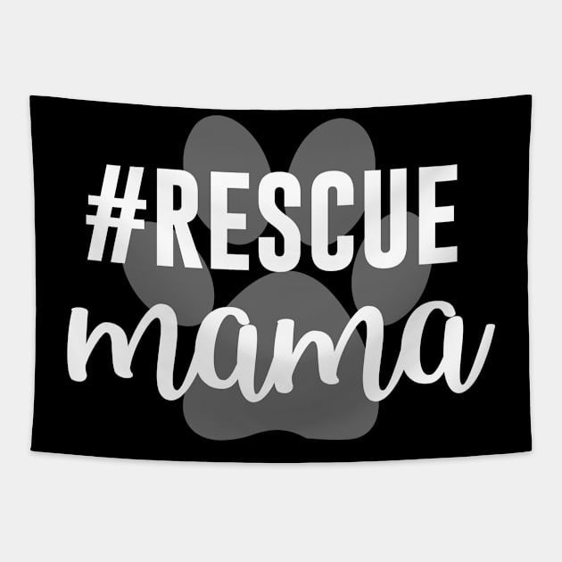 Rescue cat mom Tapestry by anupasi