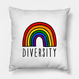 diversity rainbow Pillow