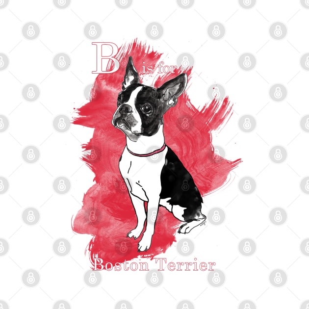 B is for Boston Terrier by Ludwig Wagner