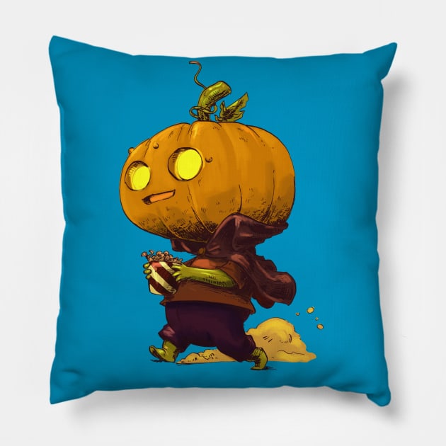 Jack o lantern Trick or treat halloween Pillow by Carlos CD