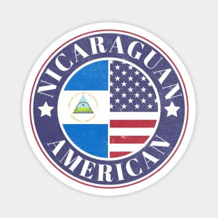 Proud Nicaraguan-American Badge - Nicaragua Flag Magnet