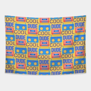 Cool Dude Retro Music Gadgets Tapestry