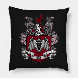 Bat Crest (Red) Pillow