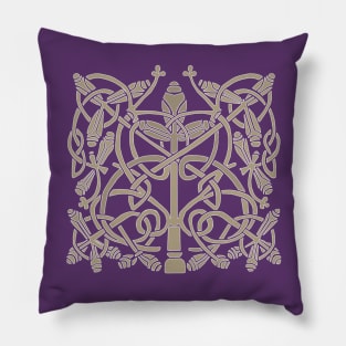 Celtic Tree Vines Leaves Pillow