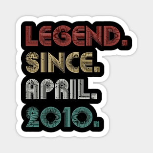 13 Years Old Vintage Legend Since April 2010 13th Magnet