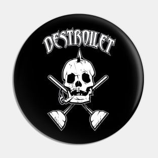 DESTROILET Band Classic Logo Pin