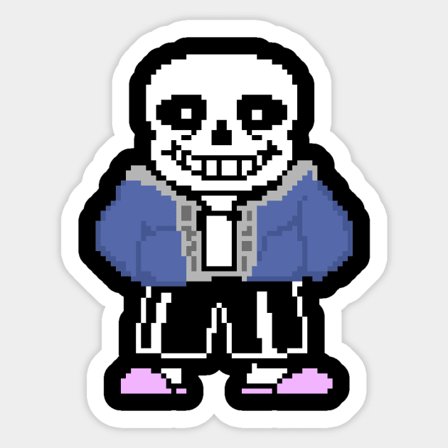 Undertale Sans Pixel Art | Spiral Notebook