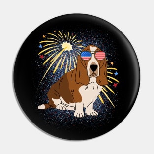 Cool Dog USA flag Patriotic 4th July independence day coolest shirt for july forth Pin