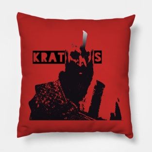 Black kratos Pillow