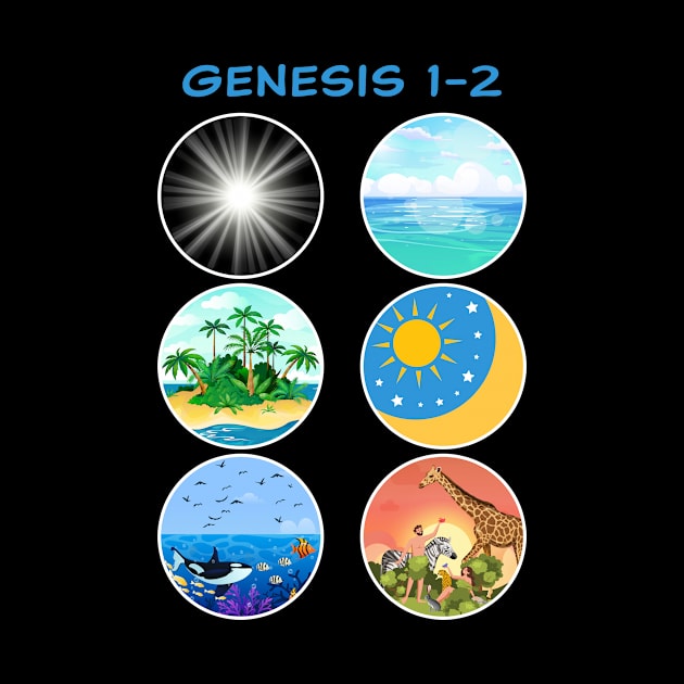 6 Days of Creation – Genesis 1-2 School Teacher & Kids by Destination Christian Faith Designs