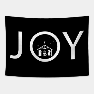 Joy Christmas Nativity Tapestry