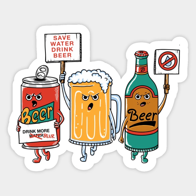 Save Water Drink Beer - Beer - Sticker
