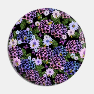 Hydrangea Flower Garden Pin