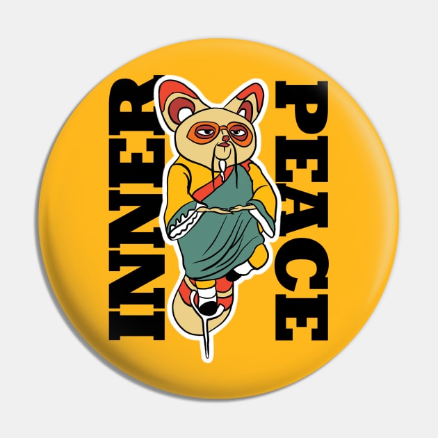 inner peace Pin by Conqcreate Design