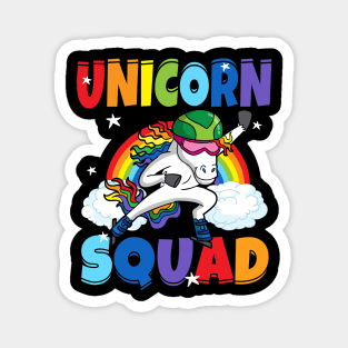 Unicorn Squad Speed Skate Ice Skater Winter Sports Magnet