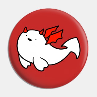 Red Devil Baby Harp Seal Pin