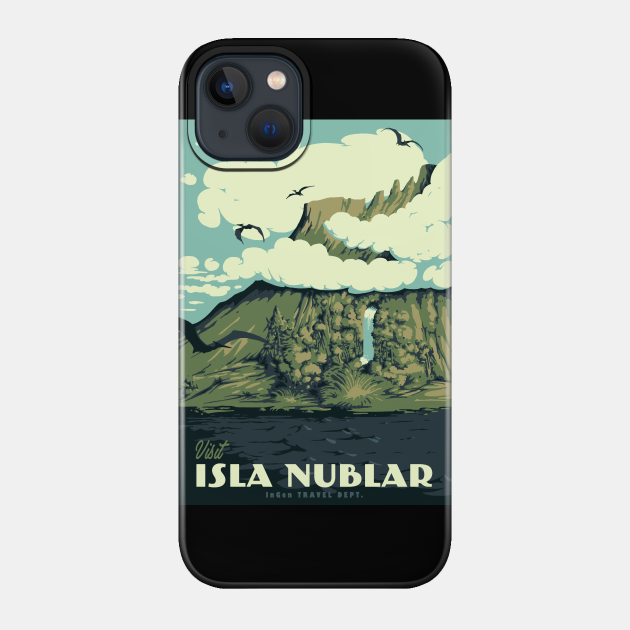 visit isla nublar - Vintage - Phone Case