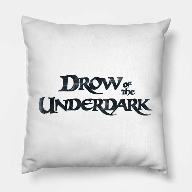 Drow of the Underdark (Dark) Pillow by Riverlynn_Tavern