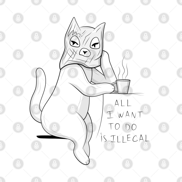 Illegal Cat by runcatrun