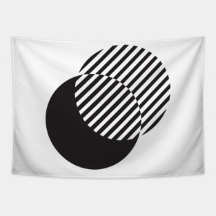 overlapping circles design Tapestry