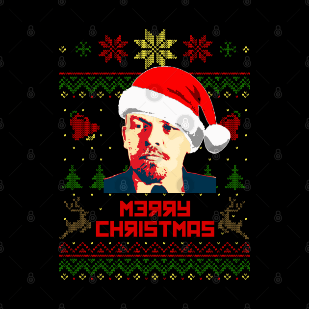 Vladimir Lenin Merry Christmas by Nerd_art