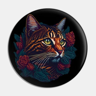 Cat Breed - Toyger Cat Pin