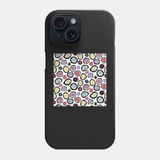 Modern Art Colorful Cog Blob Flowers Phone Case