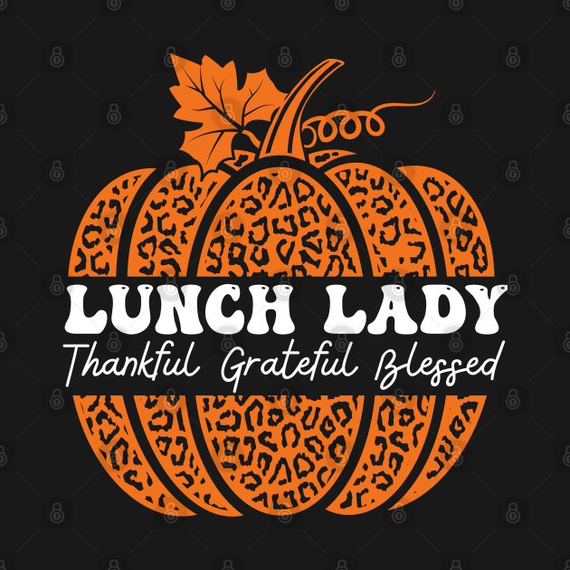 Lunch Lady Crew Leopard Pumpkin Fall Autumn Thanksgiving by Johner_Clerk_Design