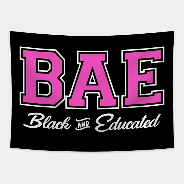 BAE! Black and Educated Tapestry by Jamrock Designs