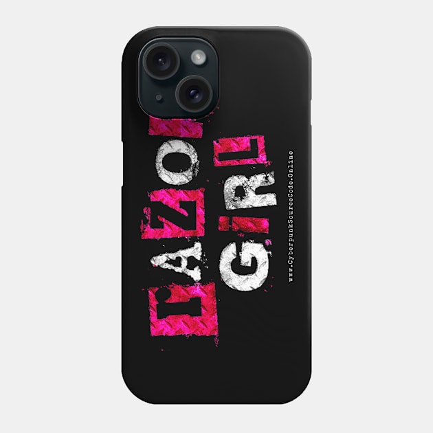 Razor Girl Logo Tee Phone Case by Cultural Barbwire