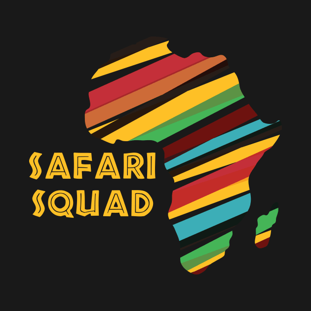 Safari Squad – Kids & Adults Africa Continent Graphic Design by Destination Christian Faith Designs