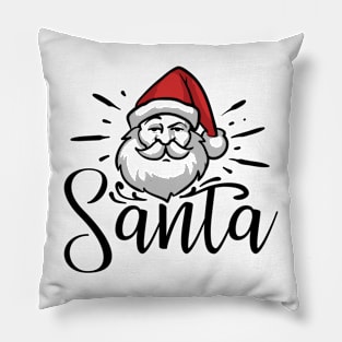 Cute Santa quotes design Pillow