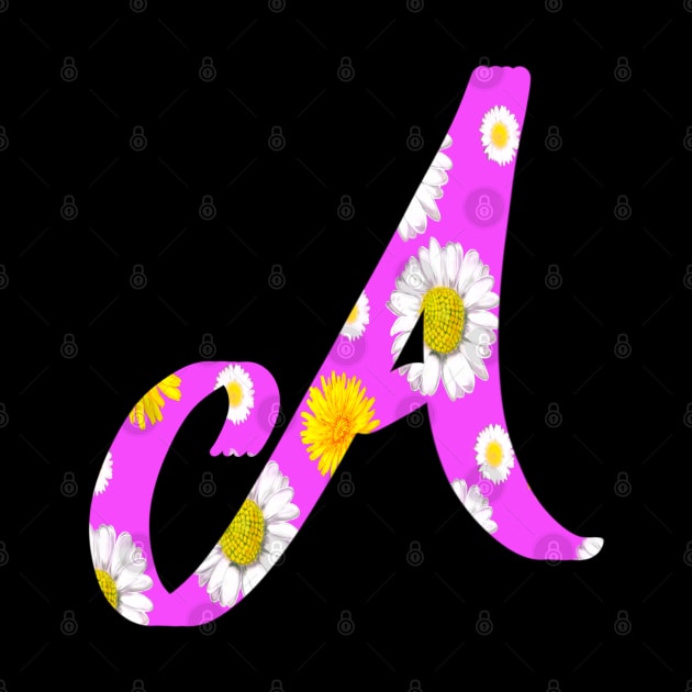 Letter A personalized custom name monogram initials Alphabet A capital letter A by Artonmytee