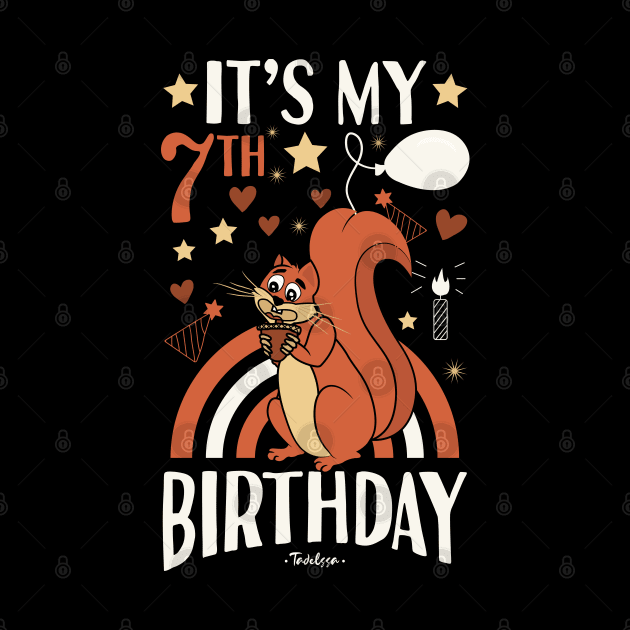 7th Birthday Squirrel by Tesszero