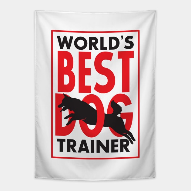 World's Best Dog Trainer Tapestry by andantino