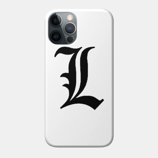 L Death Note Phone Case L Lawliet Ryuzaki Death Note Phone Case Teepublic teepublic