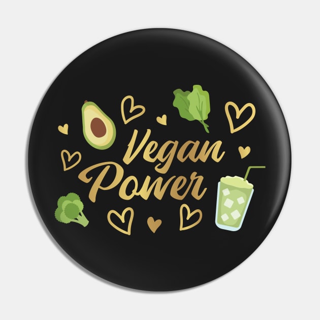 Vegan power design gift idea Pin by Shadowbyte91