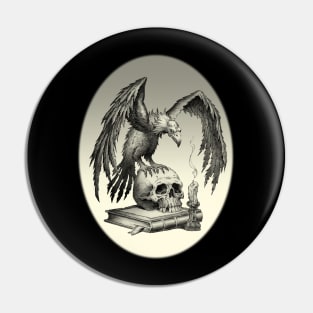 Vulture and Skull Pin