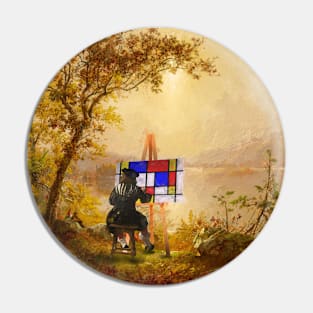 Authentic cubist landscape Pin