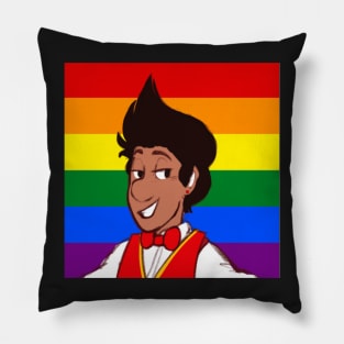 Humanized James the Red Engine: Gay Pride Pillow