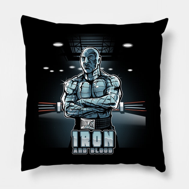 Iron and Blood Pillow by AndreusD