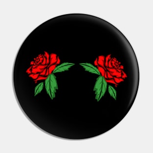 Rose's and leaves Pin