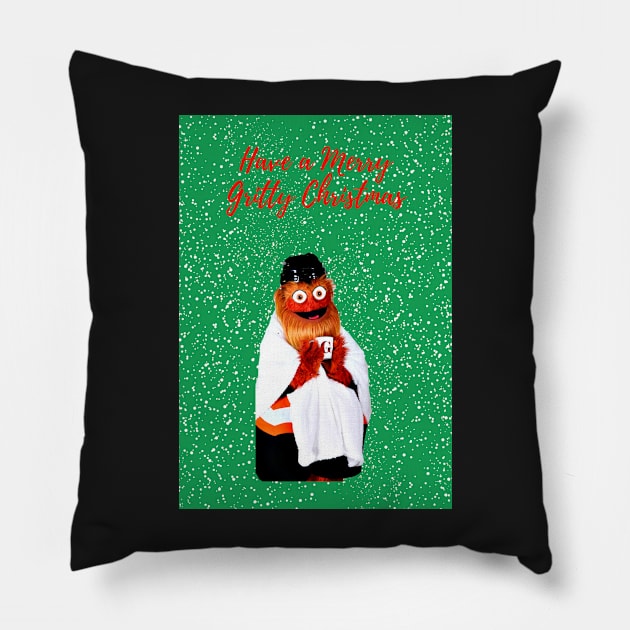 have a merry gritty christmas! Pillow by cartershart